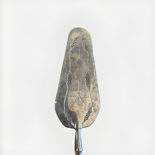 Antique vintage pewter cake - antique/vintage,