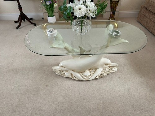 Ornate dolphin glass - ornate,