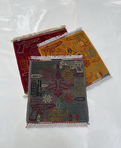 40x40cm afghan war rug - ,