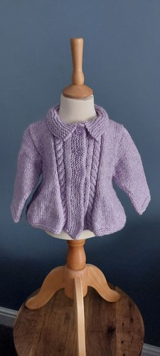 Hand knitted brand new - new, lilac