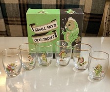 Six Boxed 1950s Dema Glass
