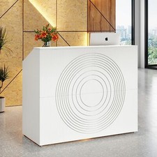 White Modern Reception Desk
