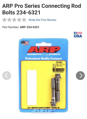 Arp pro series conrod - arp, bolt