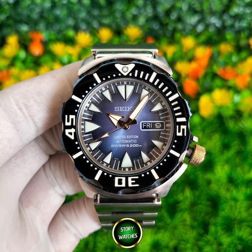 Rare seiko monster srp455 blue - seiko,