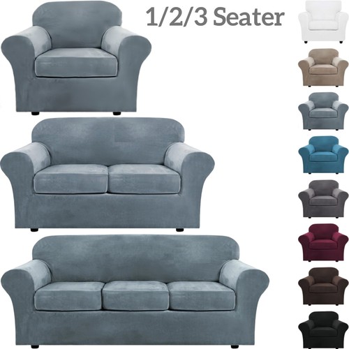 Velvet sofa covers 3 - covers, 1/2/3