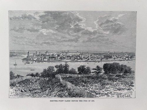 1880 view irkutsk siberia - view, of