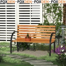 2 Seater Garden Bench Steel