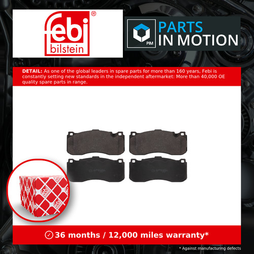 Brake pads set front 16757 - brake,