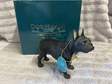 Leonardo Black French Bulldog Dog Figurine Boxed Gift Animal Lover Decor
