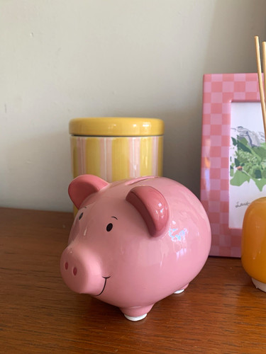 Percy pig ceramic piggy - ceramic,