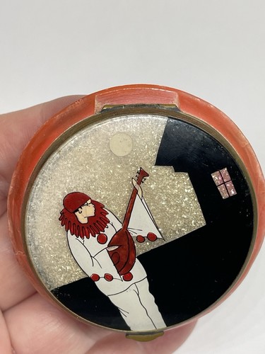 French glitter compact pierrot - glitter,