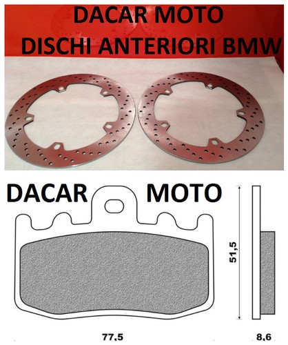 Pair front discs - pair,