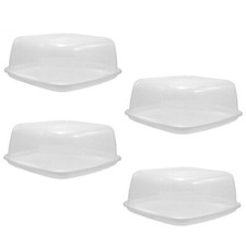 4 PACK Large Square Plastic