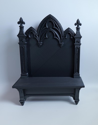 Throne shaped wall shelf - throne-shaped, –