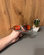 Oakley Juliet Fire Red Polarized Sunglasses avantgarde Gorpcore Outdoor mountain