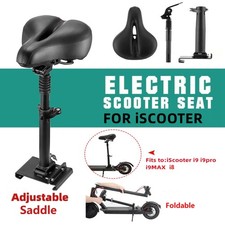 Foldable Electric Scooter Seat Fully Adjustable Height Saddle for iScooter i8/i9