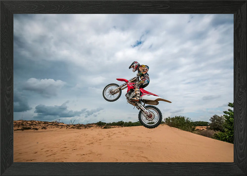 Cross country motorbike framed - country,