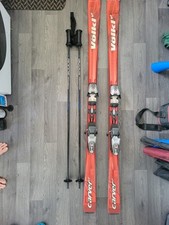 Volki V4  Carver Titanium Red Skis And Goode Maximum Composite Ski Poles