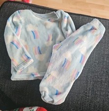 Girls fleecy rainbow pjs