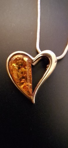 Amber stone hear - stone,