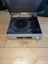 Steepletone ST918 3-Speed Turntable Record Player built in amp and speakers