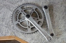 Vintage Silstar Alloy 50/36 Bicycle Double Chainset / Crankset Used Condition