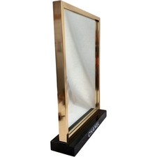 Chanel Display Mirror Gold Frame Retail Countertop 41cm x 30.5cm