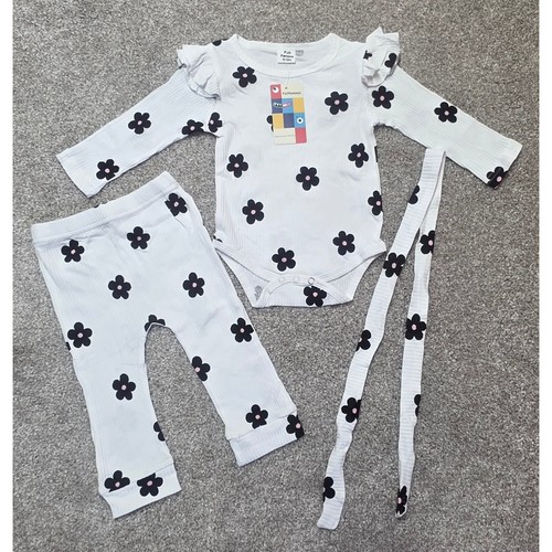 Fullfamous baby 3pc ribbed - baby,