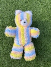 Vintage stripe rainbow teddy - vintage,