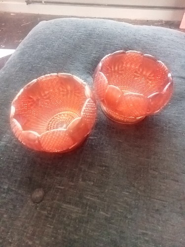 Carnival glass bowl - carnival,