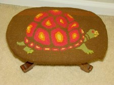 Antique Sturdy OAK Footstool