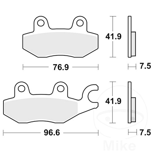 Trw brake pads sintered trq - trw,