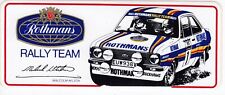 ROTHMANS RALLY TEAM FORD ESCORT RS1800 WRC 1980 WILSON ORIGINAL PERIOD STICKER