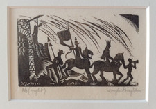 Douglas Percy Bliss 1900 – 84 - "Border Ballads" Original woodcut pencil signed