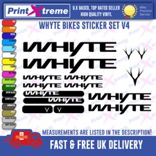 WHYTE BIKE Decal Stickers Vinyl Mountain Cycling MTB UNIVERSAL top Quality V4