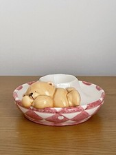 Sooty Sleeping Bear Vintage Egg Cup /tray Holder Vintage