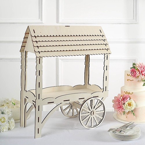 Natural mini candy cart - 25",