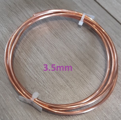 Bright copper wire bare 5mm - wire, 0.5mm