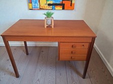Mid Century Danish Teak Desk By Domino Mobler 1960's