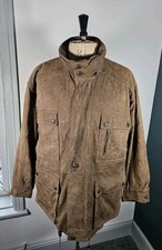 Vintage TIMBERLAND Calfskin Leather Jacket Men's 2XL/3XL Brown Chore Coat 90's
