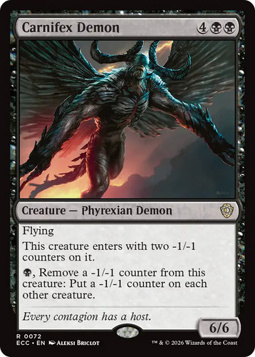 Carnifex demon mtg lorwyn - demon, [lorwyn