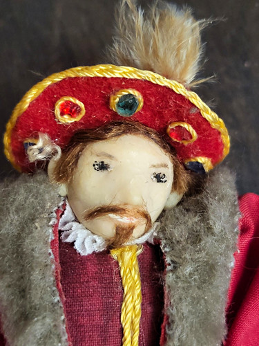 Henry viii cloth doll brown - ,