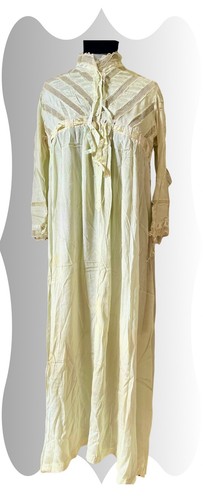 Edwardian silk crepe nightgown - edwardian,