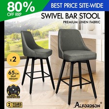 ALFORDSON 2x Bar Stools Swivel