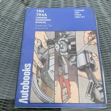 Super Rare Autobooks Owners Manual Triumph TR4 & TR4A models 1961-1967 Mancave
