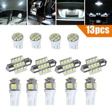 13x Car Interior Accessories LED Light For Dome Map License Plate Lamp Bulbs Kit