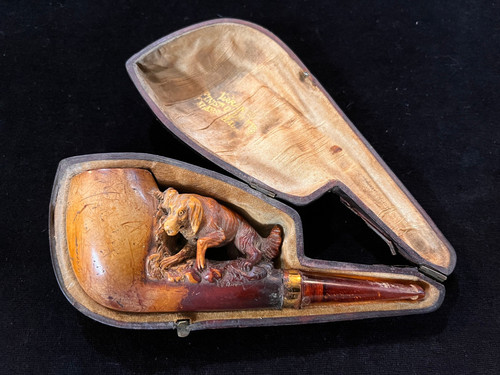 Antique small meerschaum pipe - meerschaum,