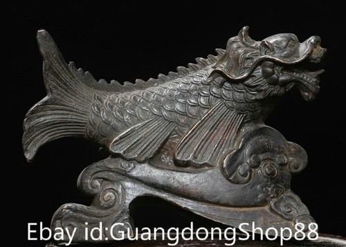 Old chinese bronze carving - 6",