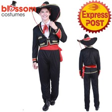 EY183 Men Spanish Mariachi Flamenco Dancer Costume Matador Bullfighter Book Week