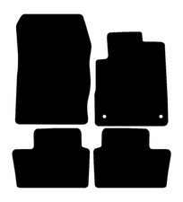 Fits Nissan Juke 2019 - Present Tailored Black Car Floor Mats 4pc Set